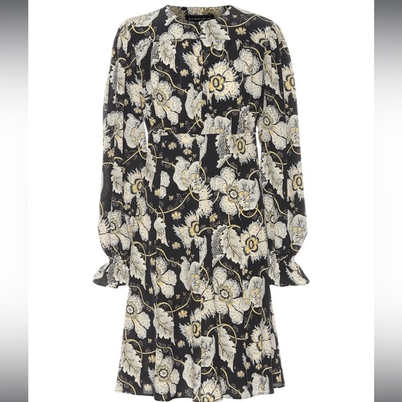 ETRO Floral Silk Mini Dress size 44 fits an 8 or 10 Like New - Picture 4 of 15